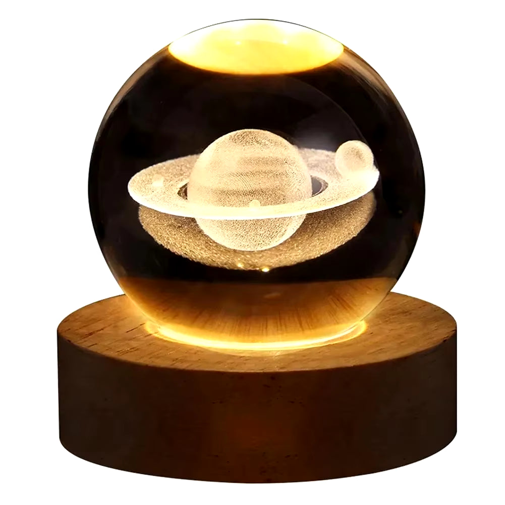 3D Crystal Ball Lamp with Cool Patterns