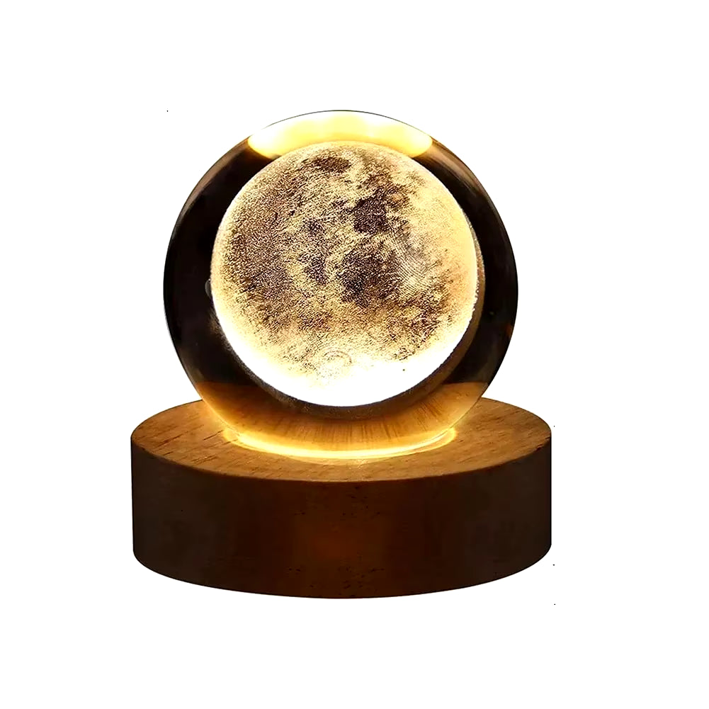 3D Crystal Ball Lamp with Cool Patterns