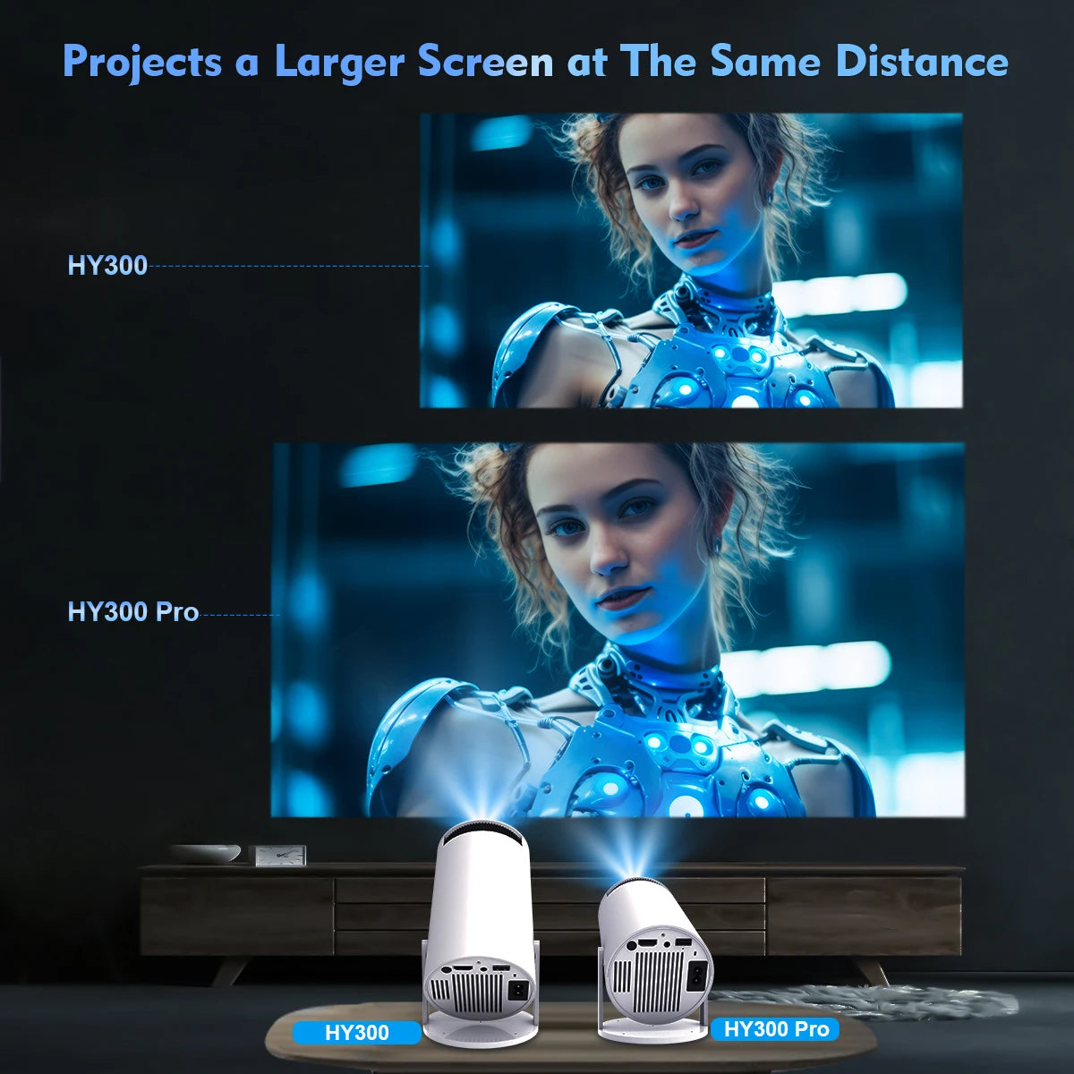Portable Projector 180° 4K Cinema