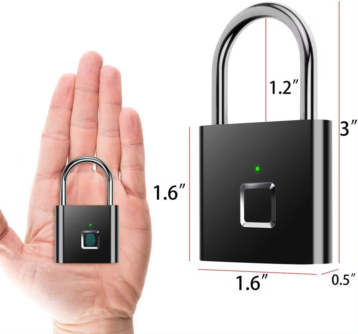 Portable Fingerprint Padlock