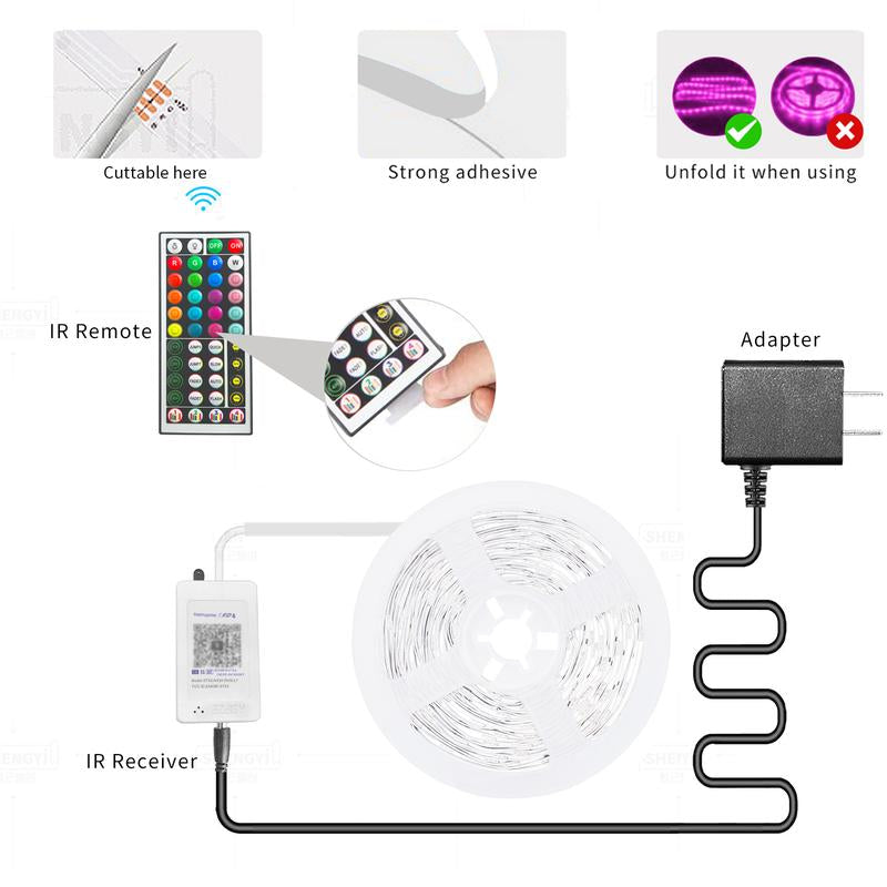 Smart RGB Strip Lights - 50ft-200ft