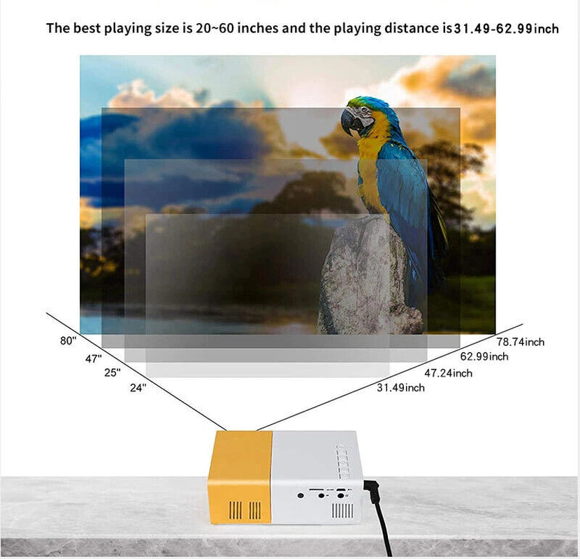 Portable LED Mini Projector 1080P Home Theater