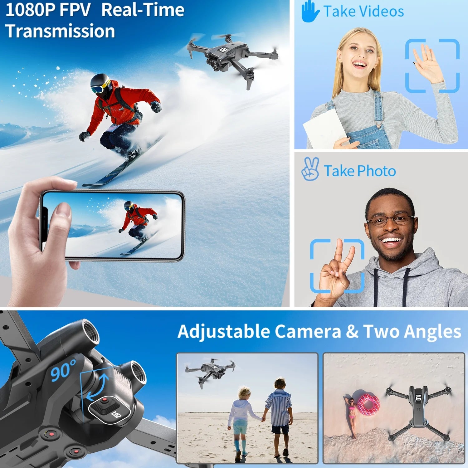 Foldable HD Camera Drone Quadcopter