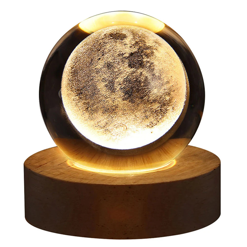 More 3D Crystal Ball Night Lights