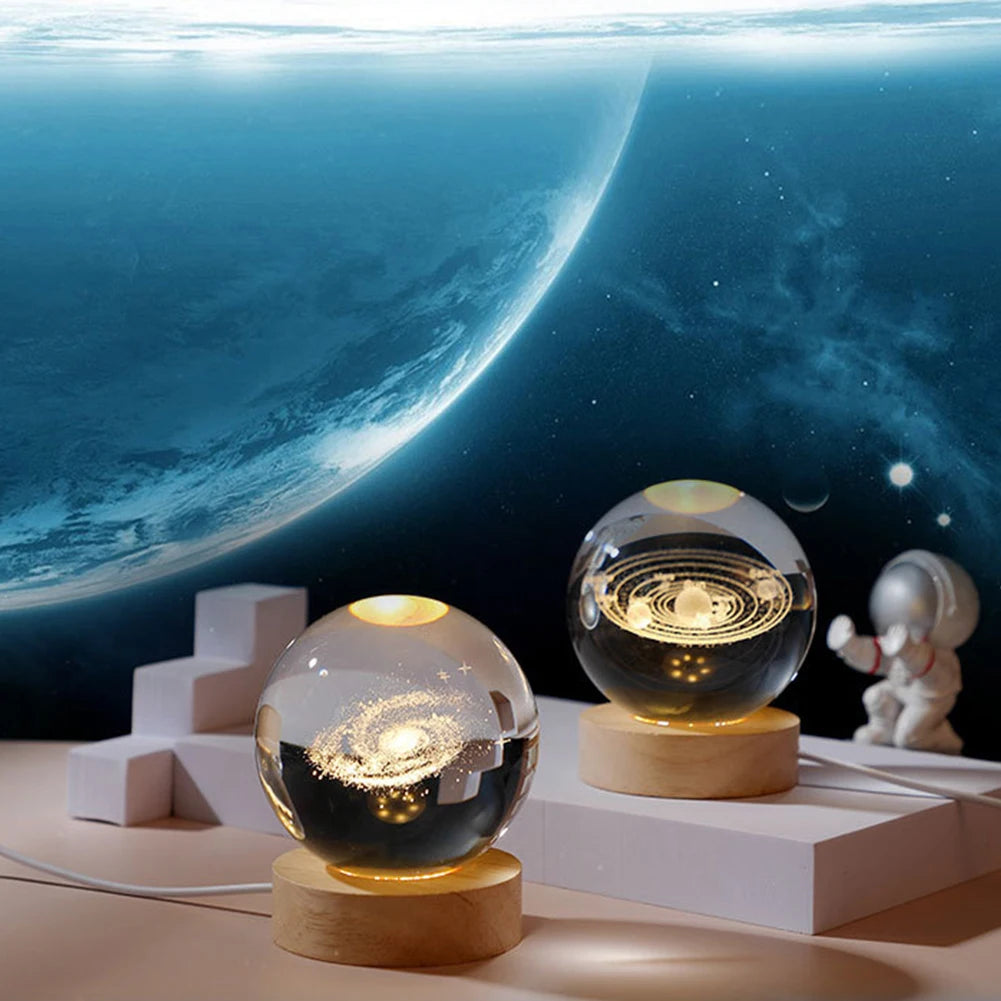More 3D Crystal Ball Night Lights