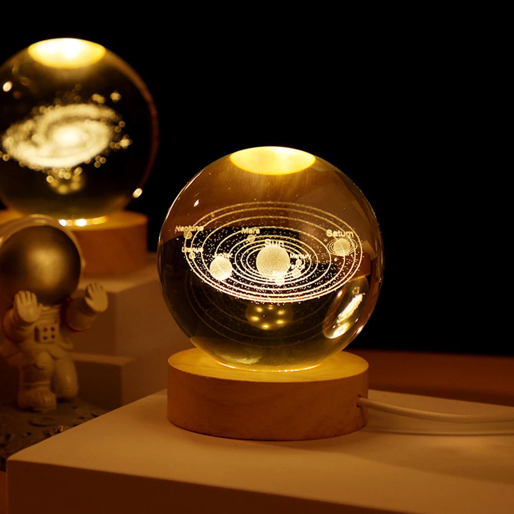 More 3D Crystal Ball Night Lights