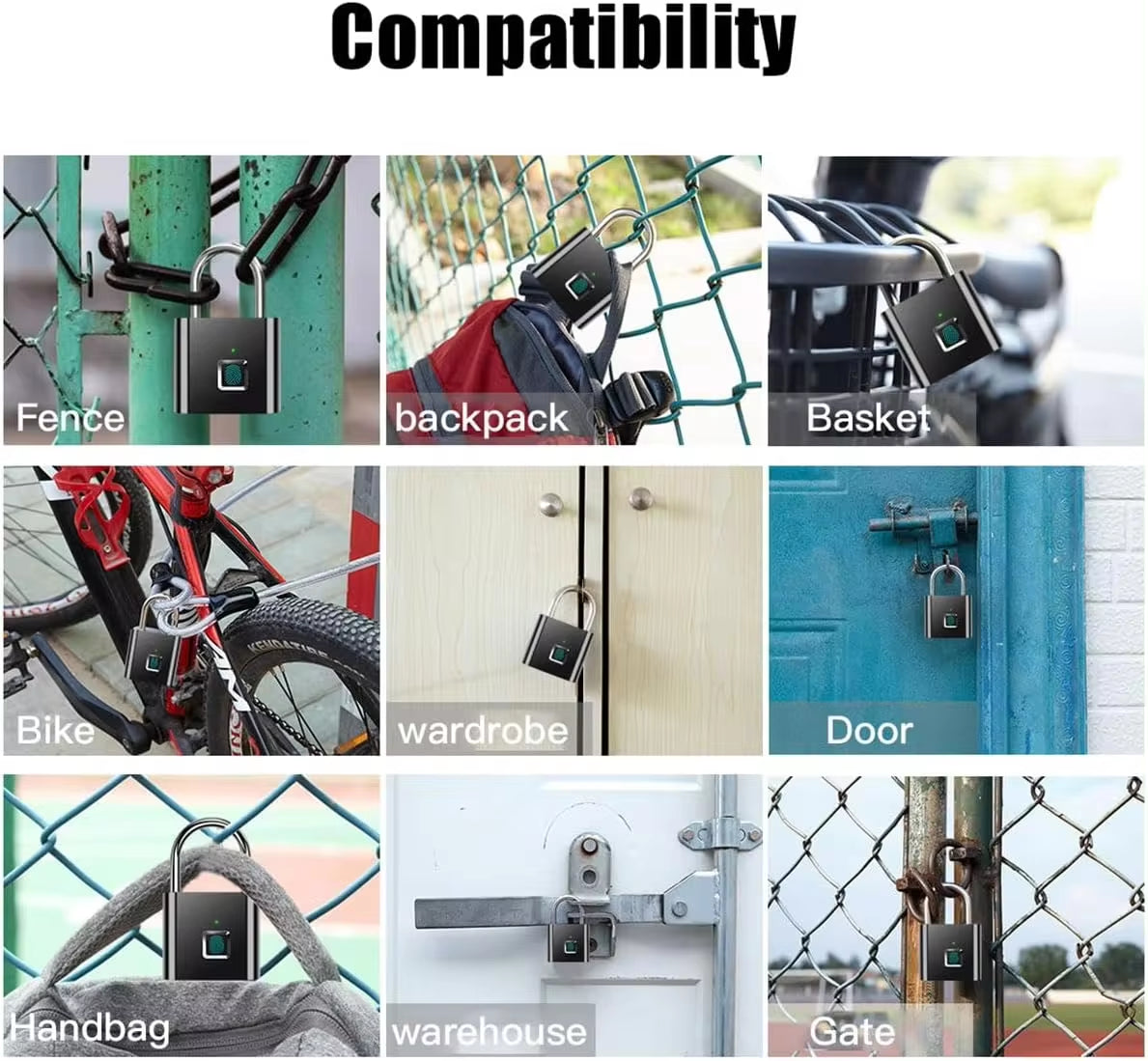 Portable Fingerprint Padlock