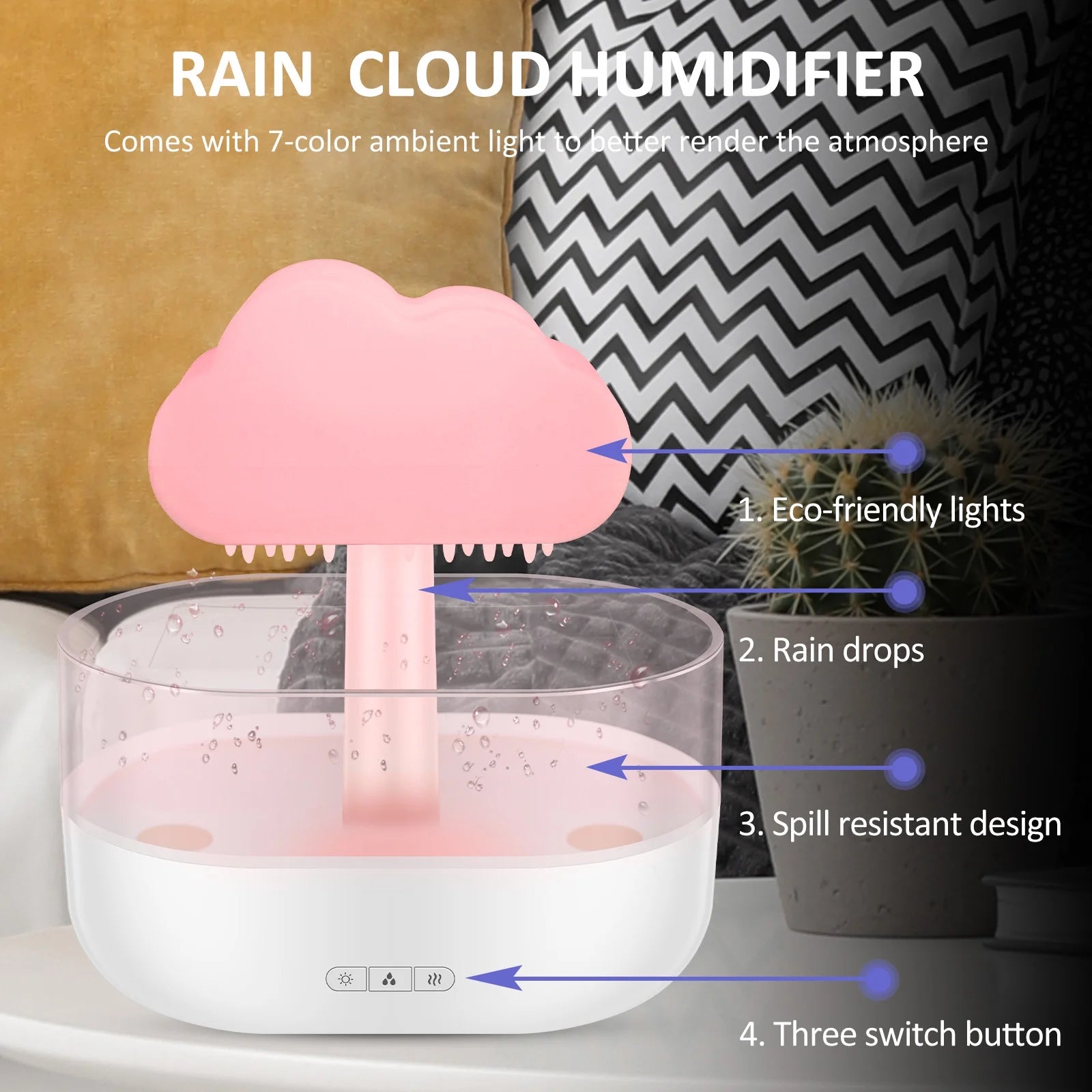 Rain Cloud Water Drip Humidifier