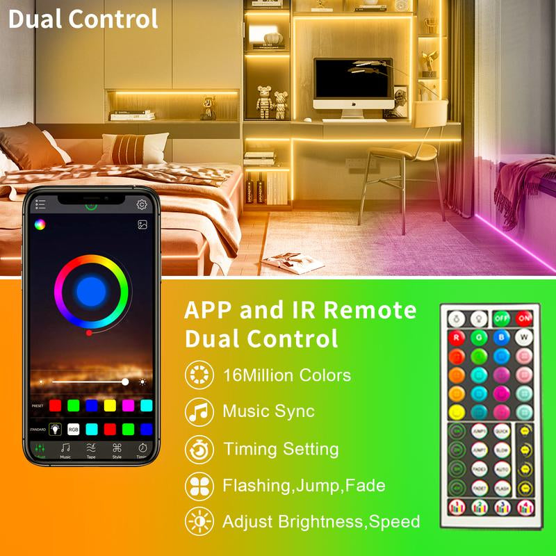Smart RGB Strip Lights - 50ft-200ft