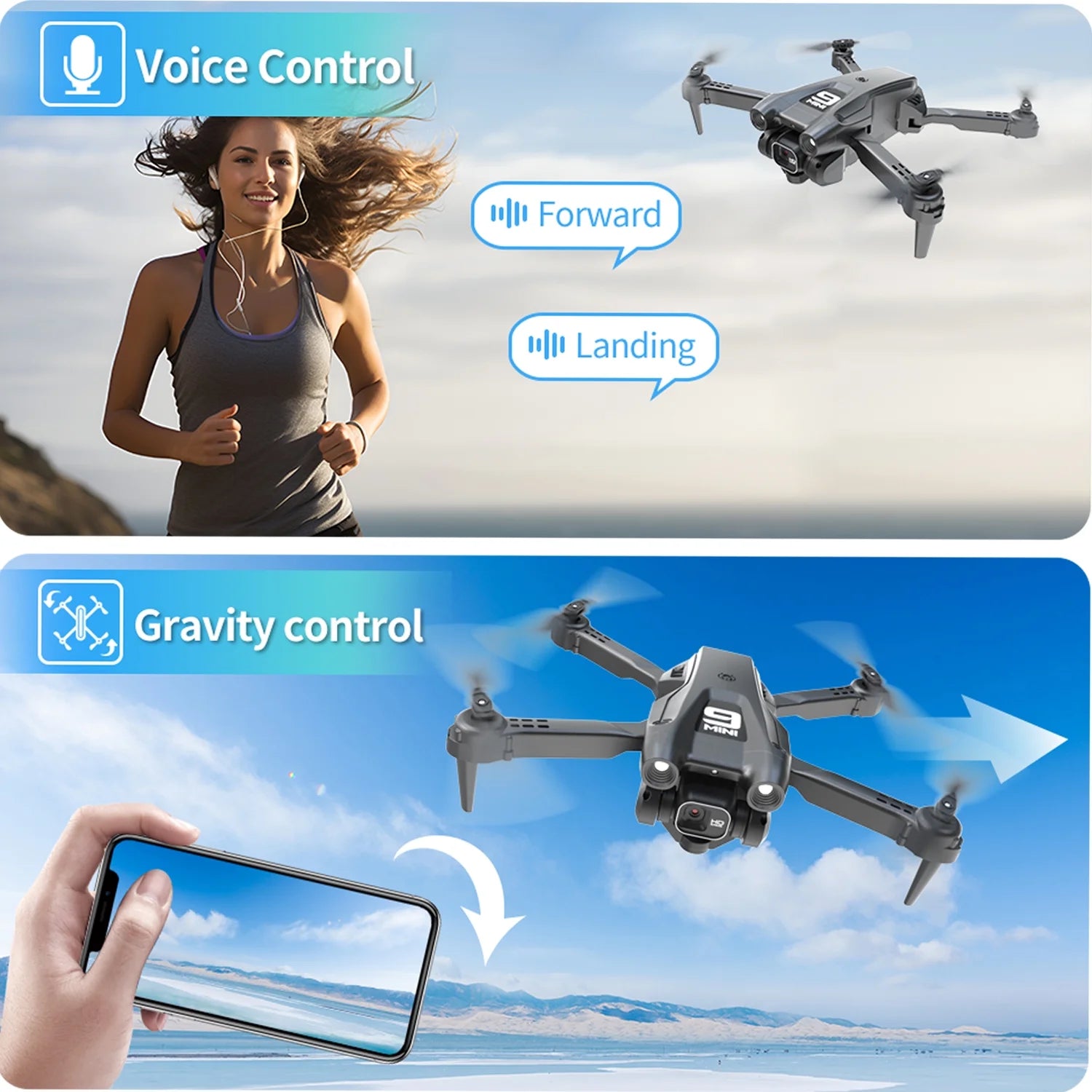 Foldable HD Camera Drone Quadcopter