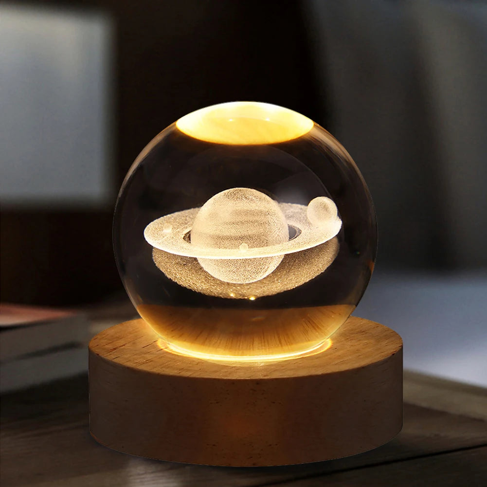More 3D Crystal Ball Night Lights