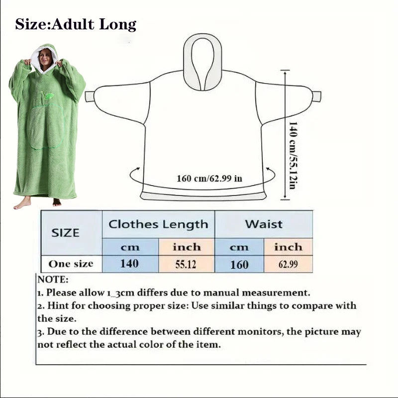 Wearable Oversized Hoodie Blanket 
