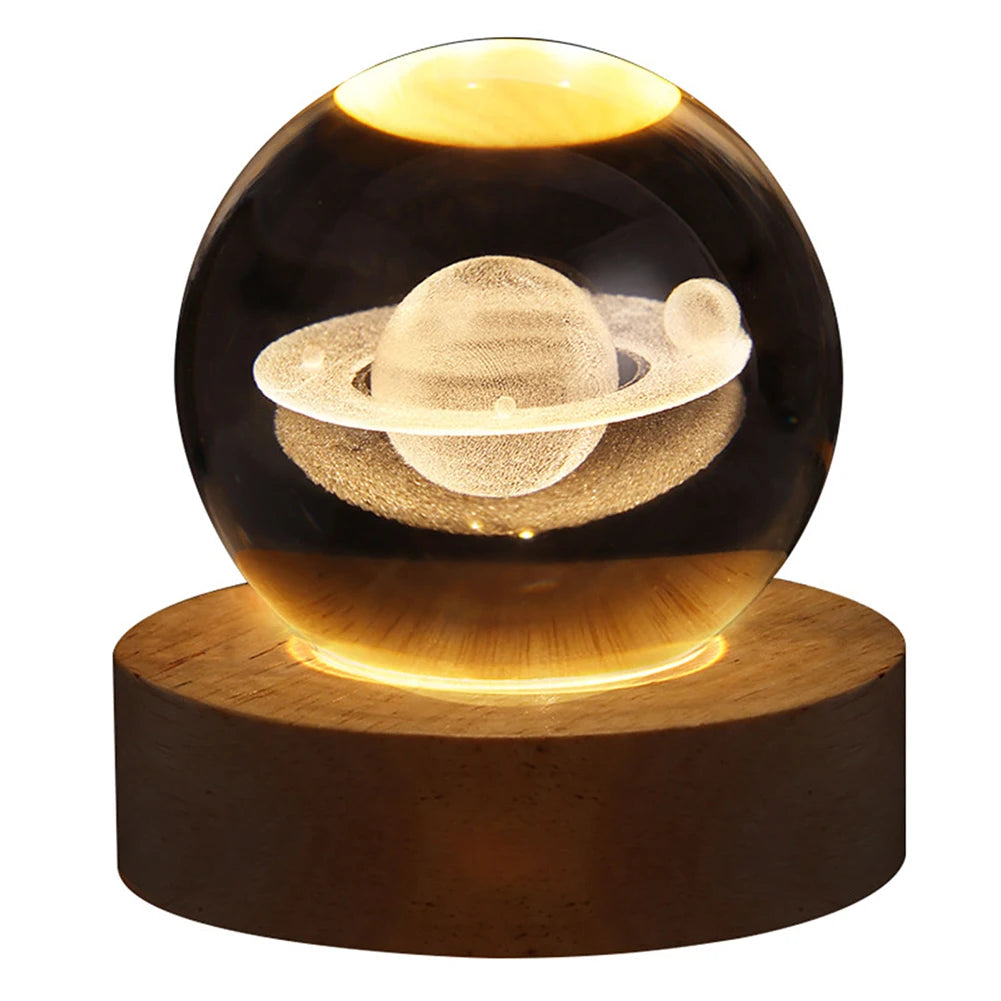 More 3D Crystal Ball Night Lights