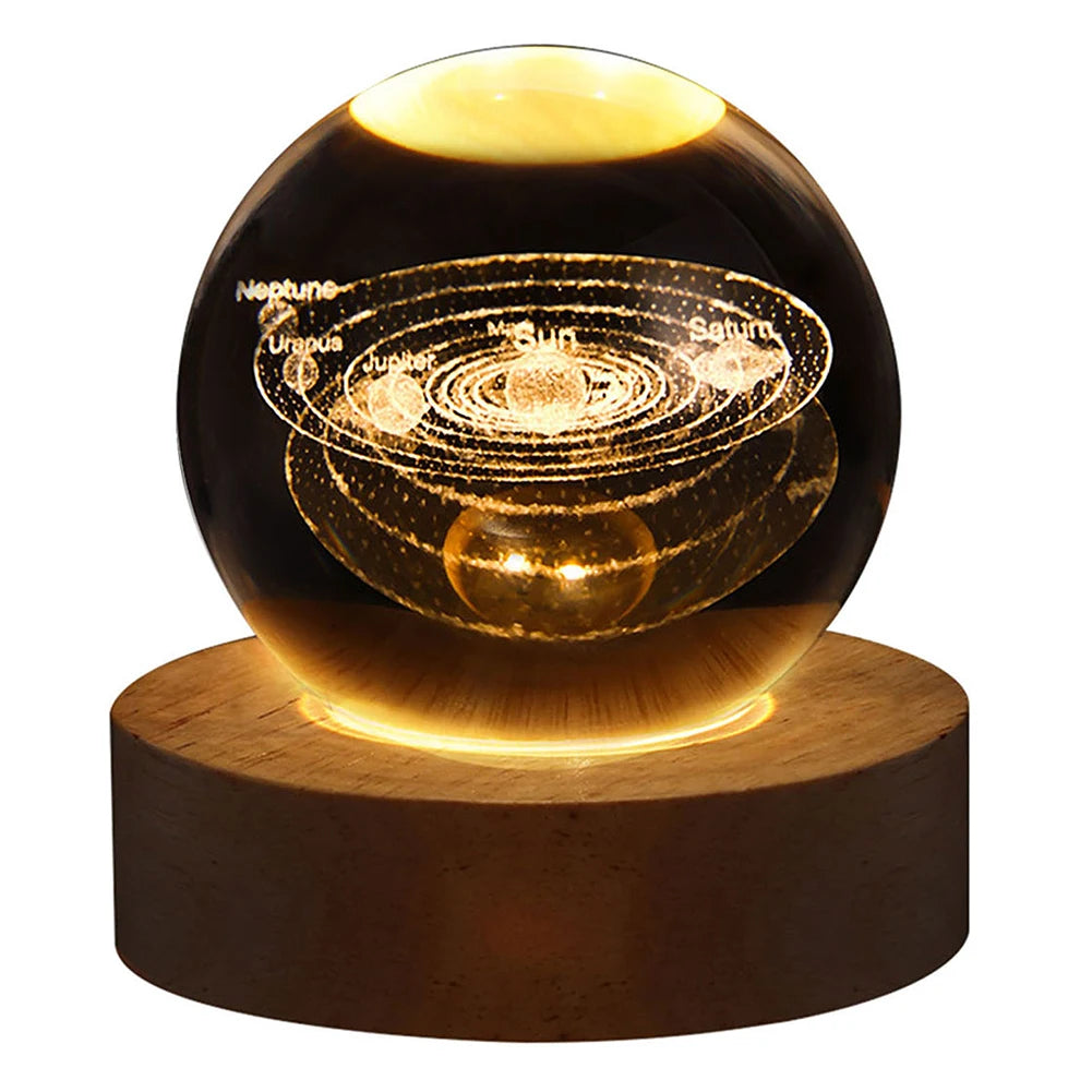 More 3D Crystal Ball Night Lights