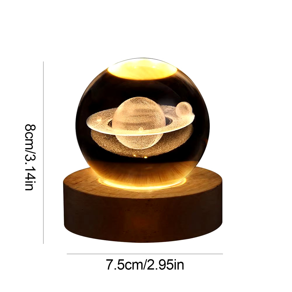 3D Crystal Ball LED Night Light