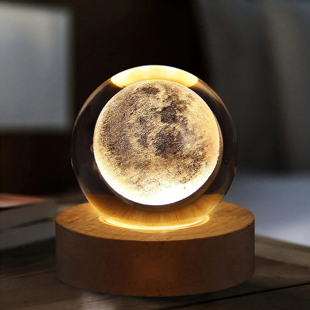 More 3D Crystal Ball Night Lights