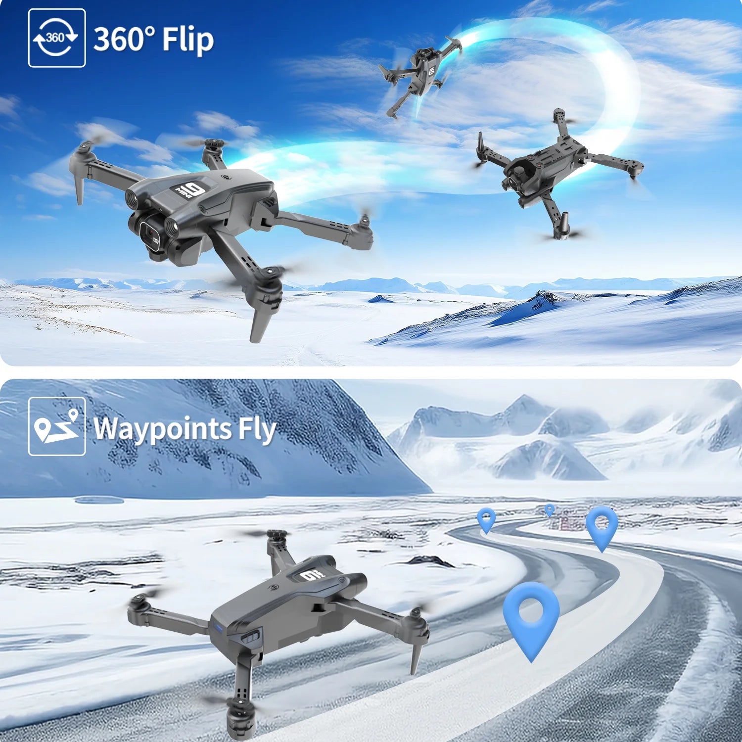 Foldable HD Camera Drone Quadcopter