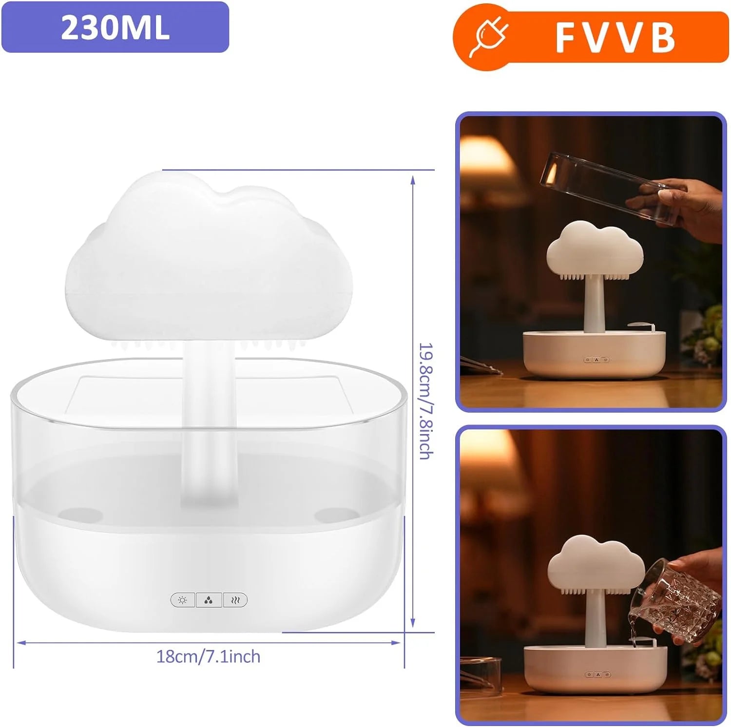 Rain Cloud Water Drip Humidifier