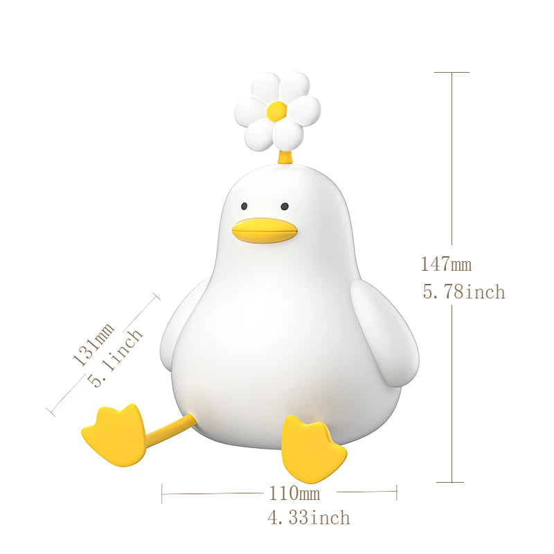 Cute Silicon Duck Touch LED Night Light 