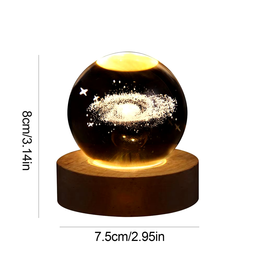 3D Crystal Ball LED Night Light